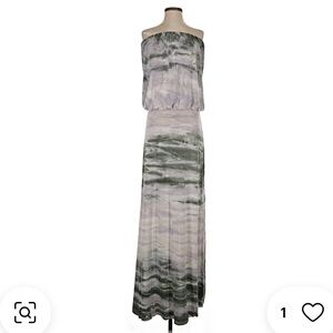 Young Fabulous & Broke Tie Dye Strapless Maxi Dress